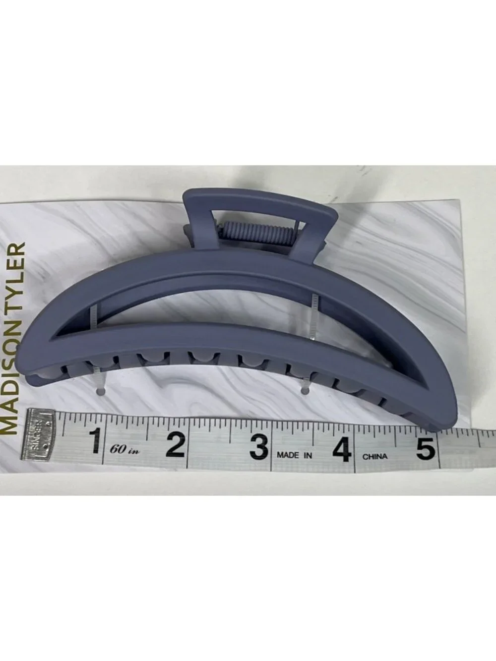 Madison Tyler Purple Hair Claw Clip Matte Womens Girls Hair Accessory